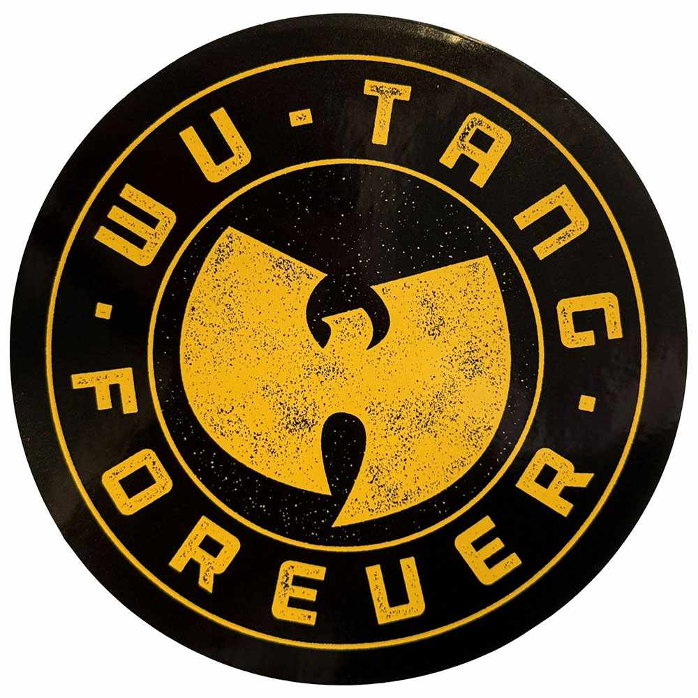 WuTang Clan - Forever Autocollant - Noir/Jaune